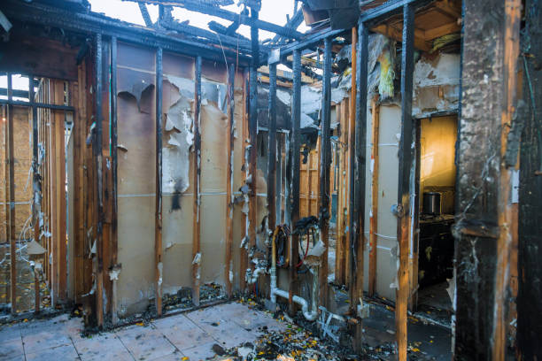 Professional Fire Damage Removal technician working in Lockport, LA